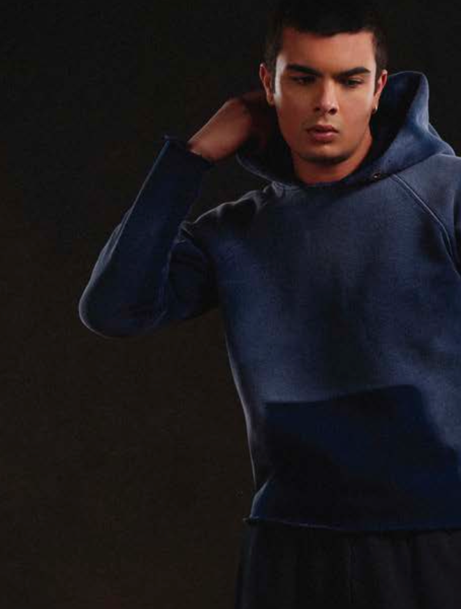 【NEW】LES TIEN_RAW RAGLAN HOODIE