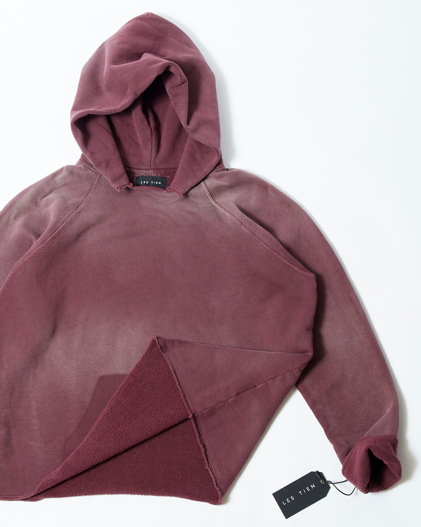 【NEW】LES TIEN_RAW RAGLAN HOODIE
