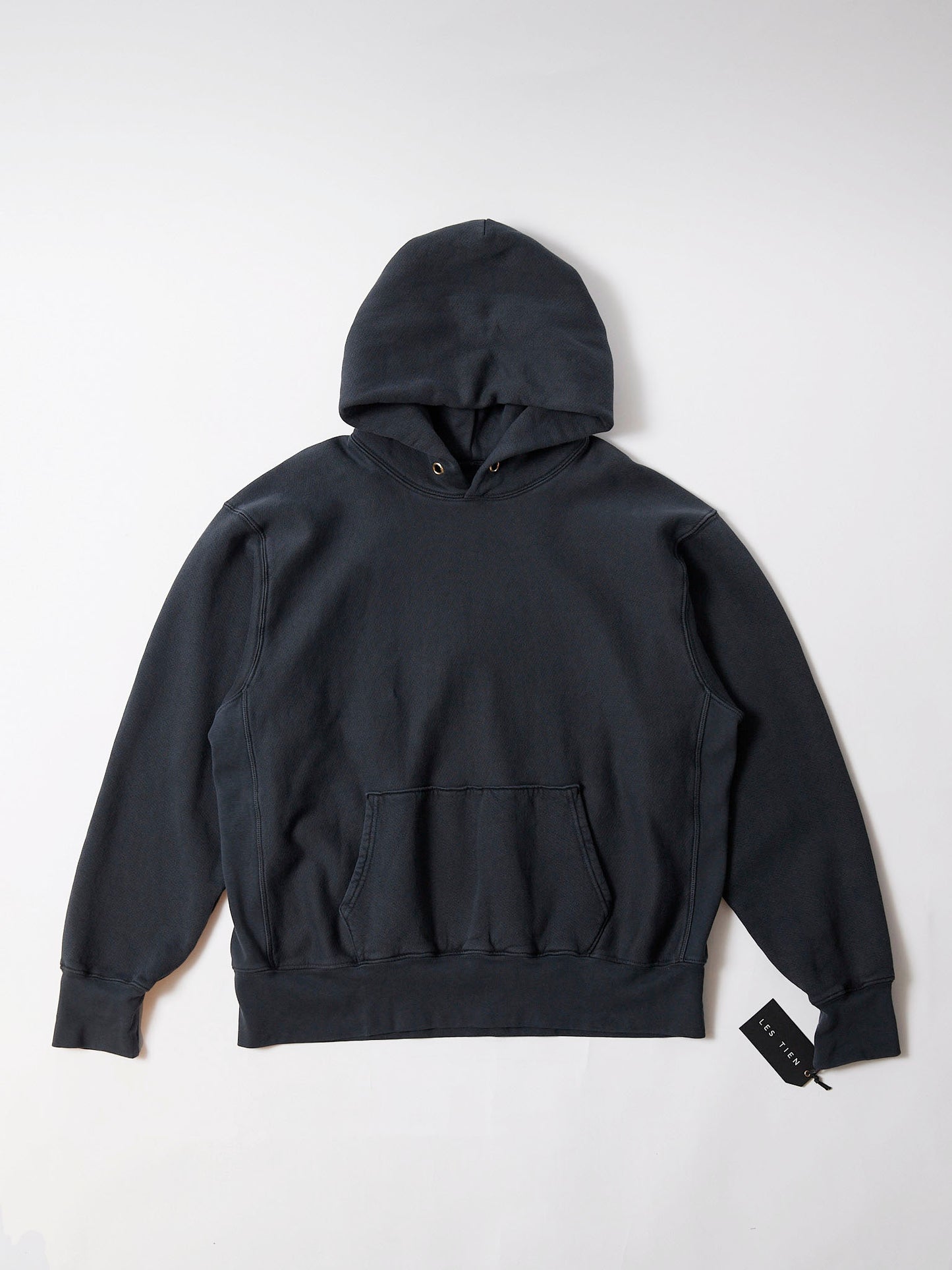 【NEW COLOR】LES TIEN_CROPPED HOODIE_CF-1001 (FADED BLACK)