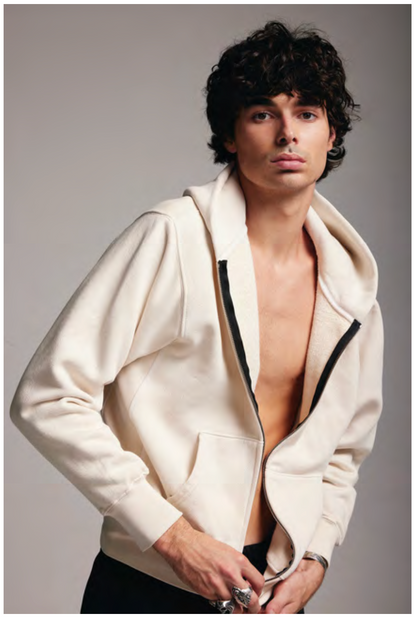 LES TIEN_CROPPED ZIP HOODIE_CF-1011