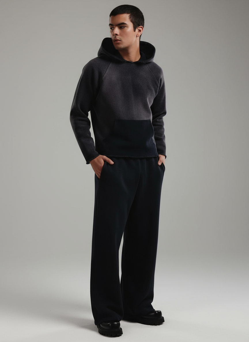 【NEW】LES TIEN_RAW RAGLAN HOODIE_CF-1135-PS