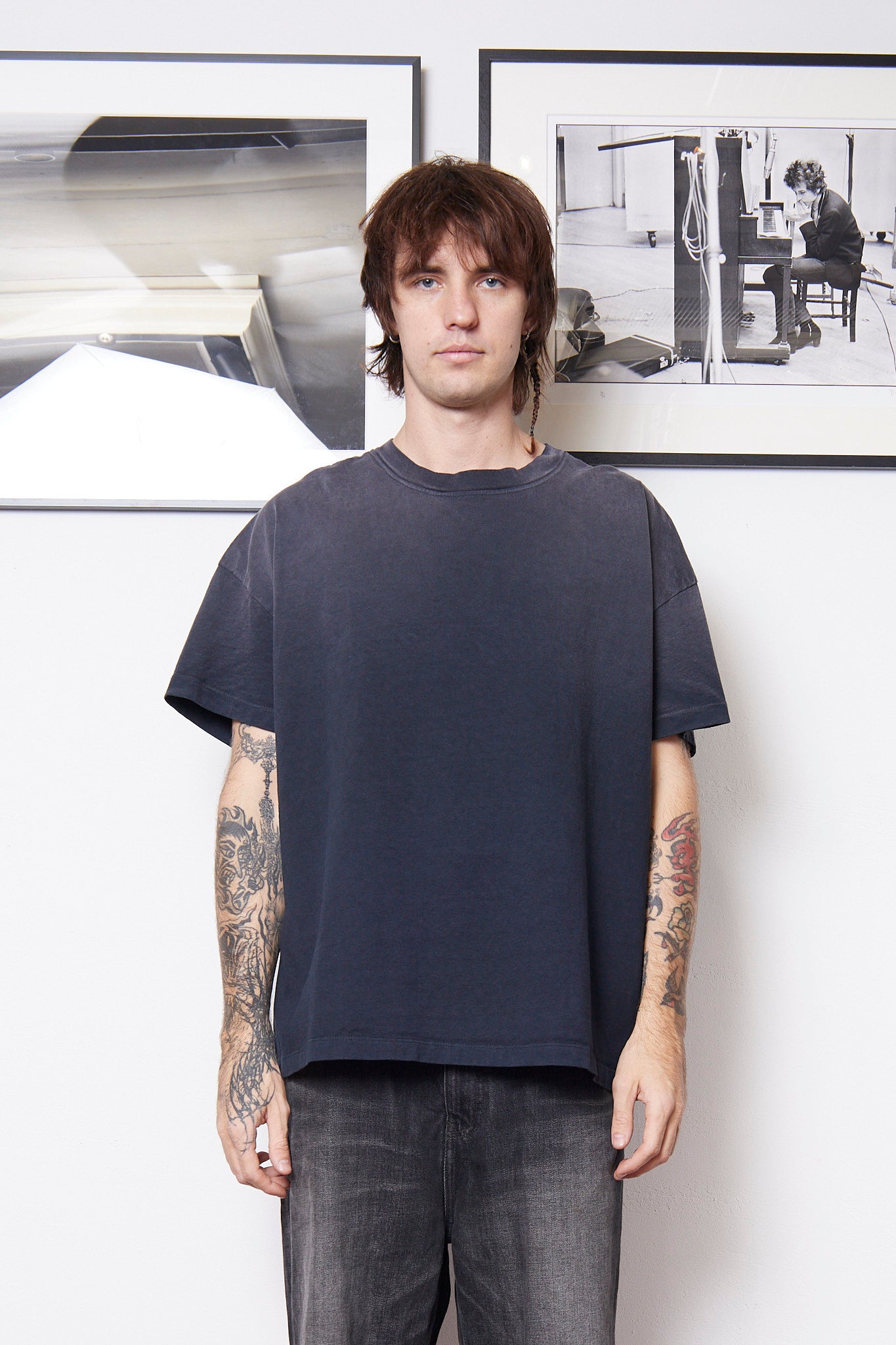 茶 LE st 新色 SUNFADE BLK 入荷】LES TIEN_OVERSIZED TEE_SUN FADED_HV