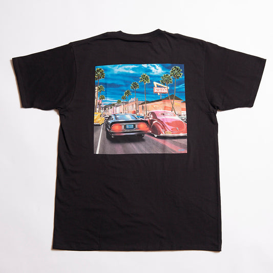 【LA 買い付け 希少】 IN-N-OUT BURGER S/S TEE 2018 BLACK HOLLYWOOD CRUISING