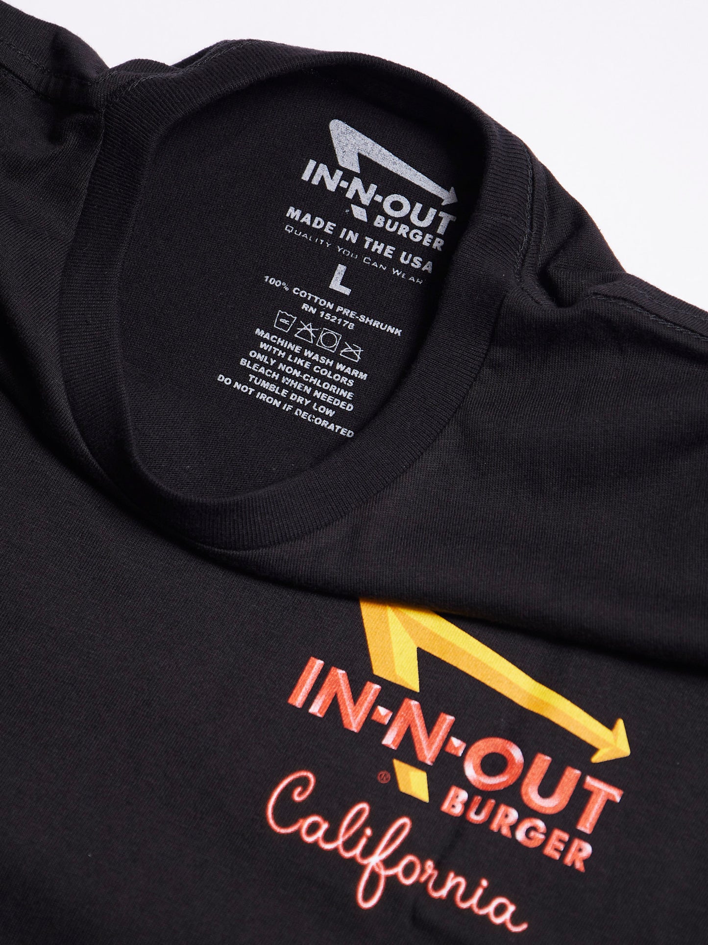 【LA 買い付け 希少】 IN-N-OUT BURGER S/S TEE 2018 BLACK HOLLYWOOD CRUISING