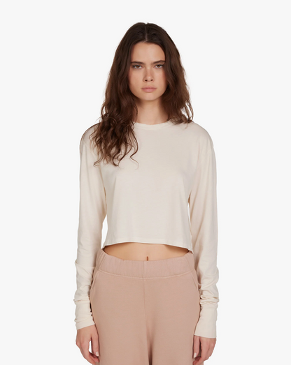 【NEW】LES TIEN_MERT LONG SLEEVE CROP TEE_W-CC-2061
