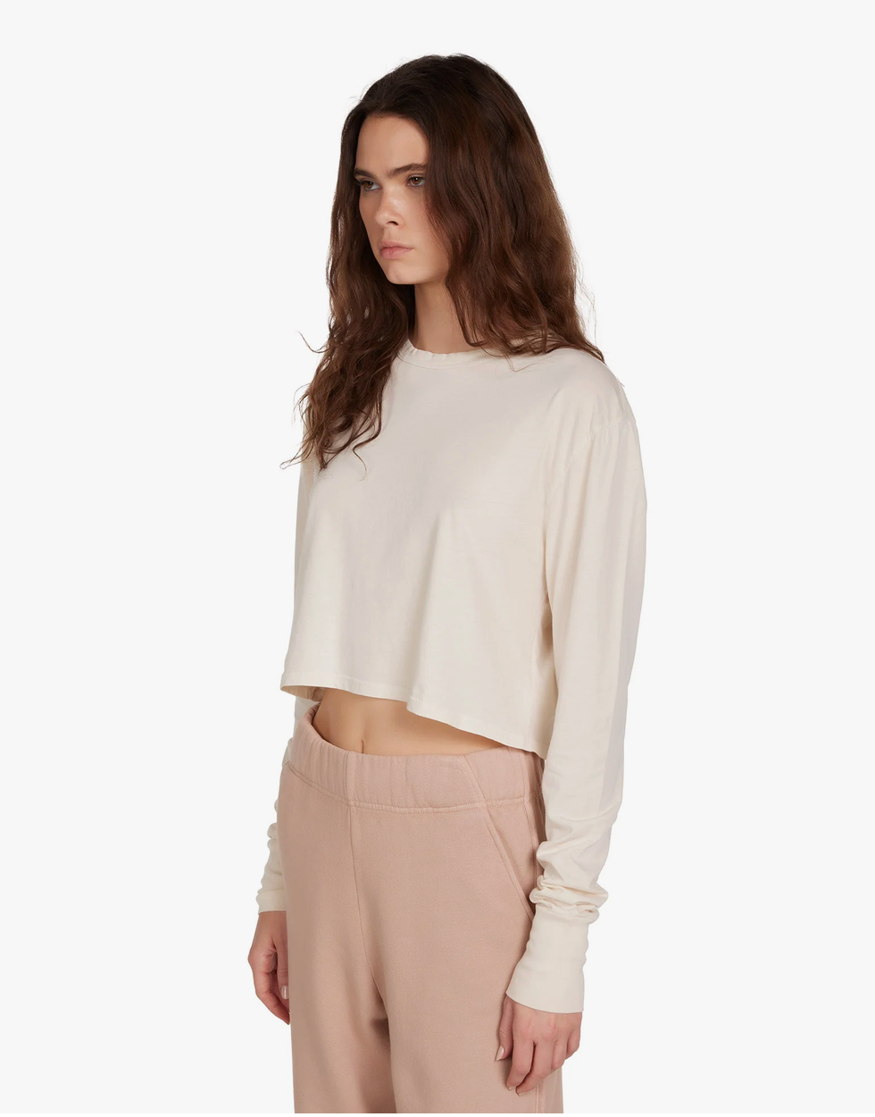 【NEW】LES TIEN_MERT LONG SLEEVE CROP TEE_W-CC-2061