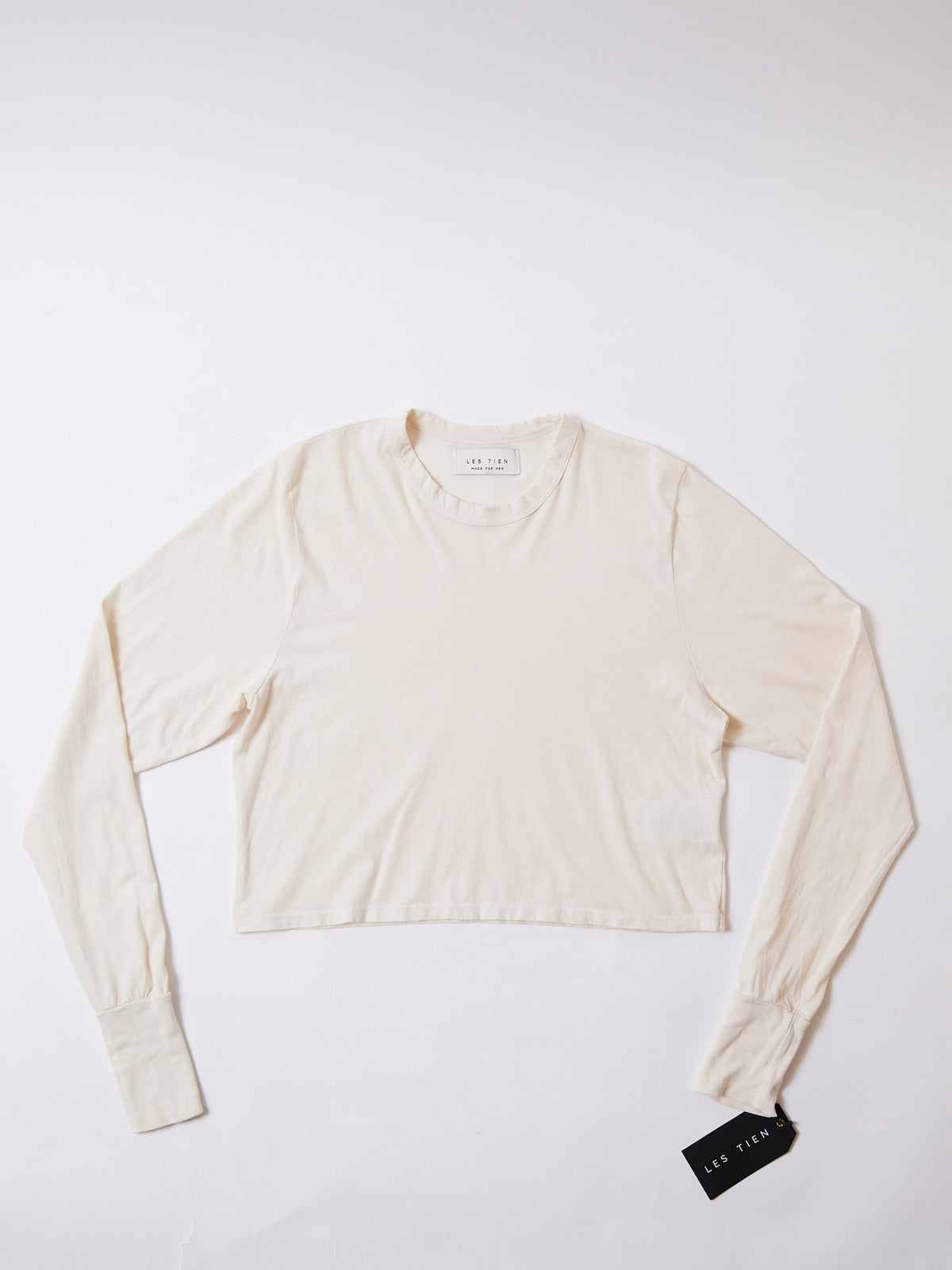 【NEW】LES TIEN_MERT LONG SLEEVE CROP TEE_W-CC-2061