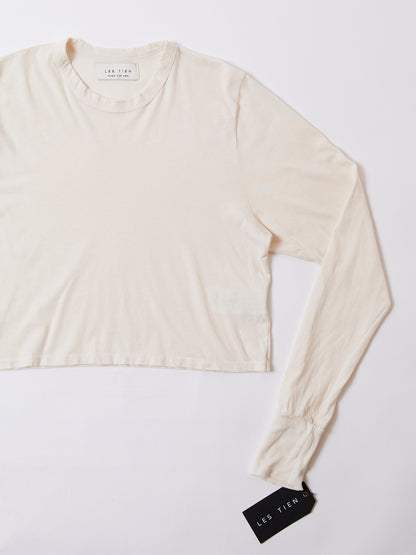 【NEW】LES TIEN_MERT LONG SLEEVE CROP TEE_W-CC-2061