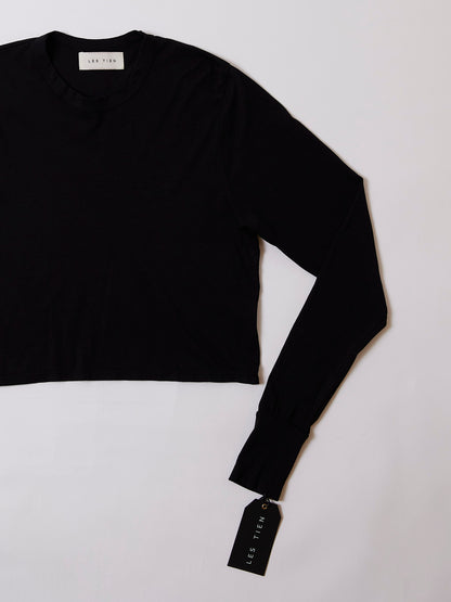 【NEW】LES TIEN_MERT LONG SLEEVE CROP TEE_W-CC-2061