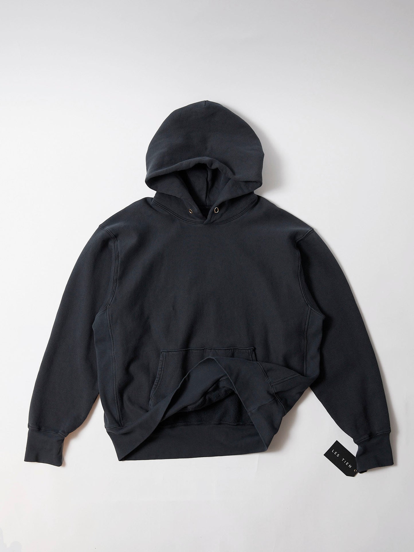 【NEW COLOR】LES TIEN_CROPPED HOODIE_CF-1001 (FADED BLACK)