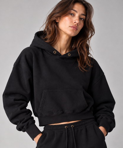 【NEW】LES TIEN_CARA CROP HOODIE_W-CF-1050