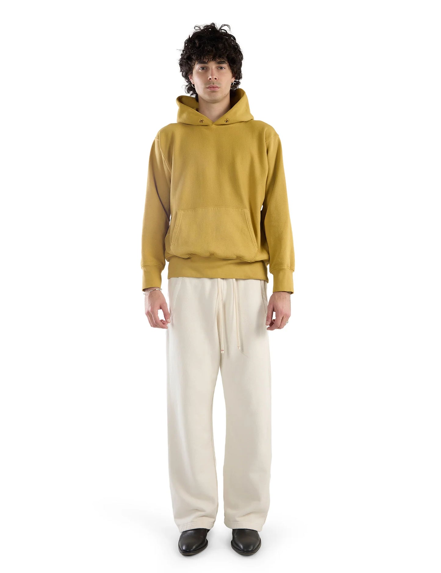 【NEW】LES TIEN_CROP HOODIE_PIGMENT DYE_CF-1001-PD