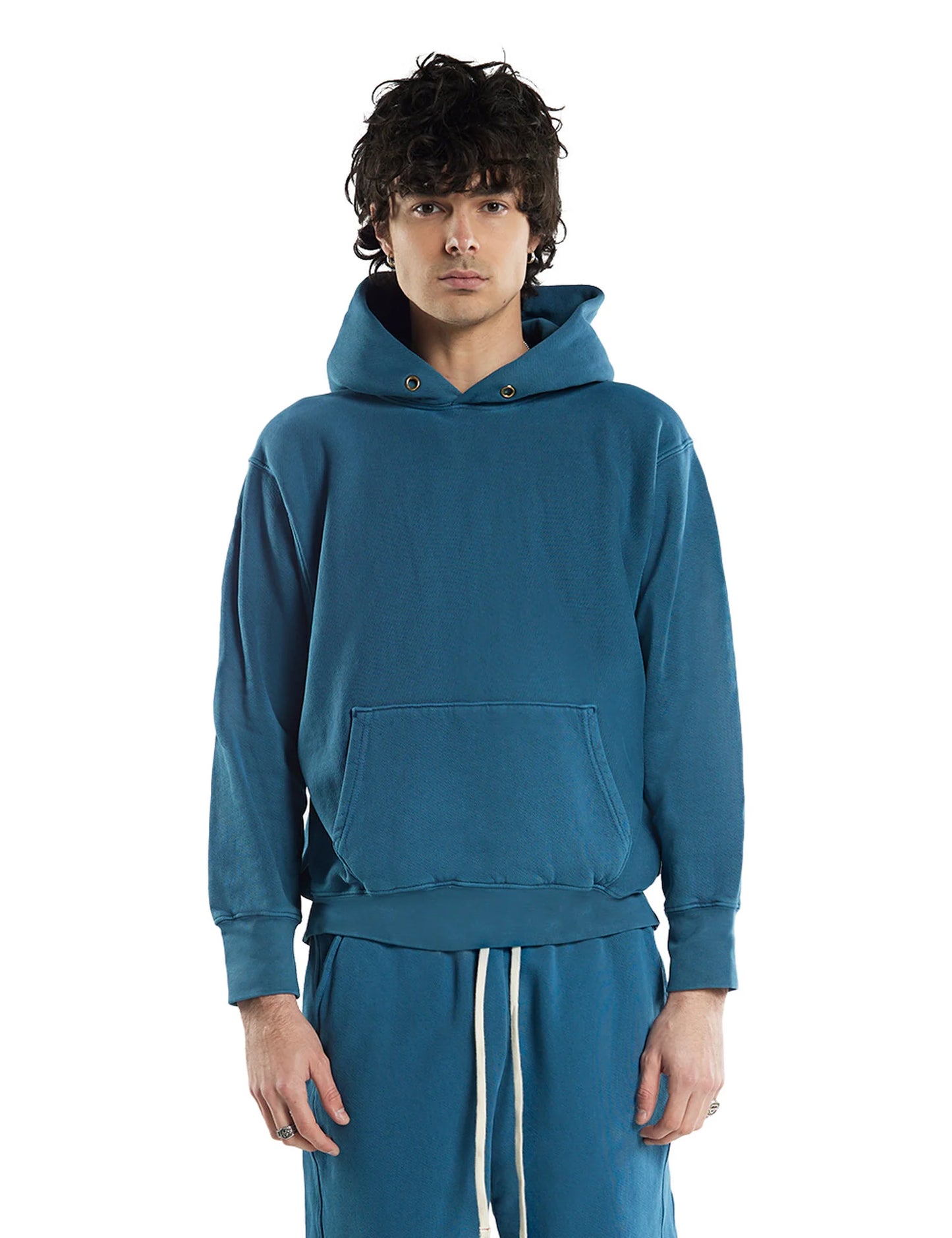 【NEW】LES TIEN_CROP HOODIE_PIGMENT DYE_CF-1001-PD