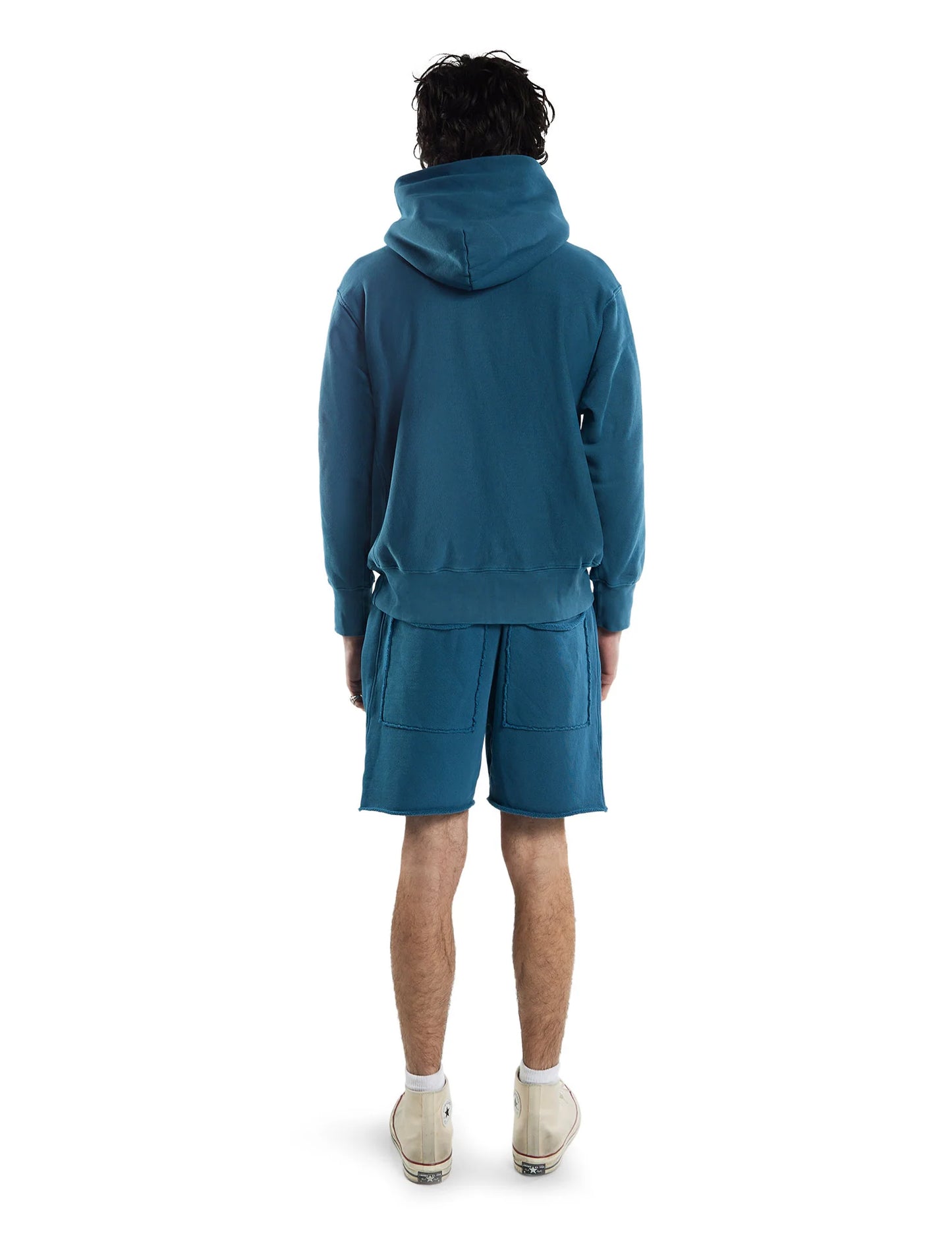 【NEW】LES TIEN_CROP HOODIE_PIGMENT DYE_CF-1001-PD
