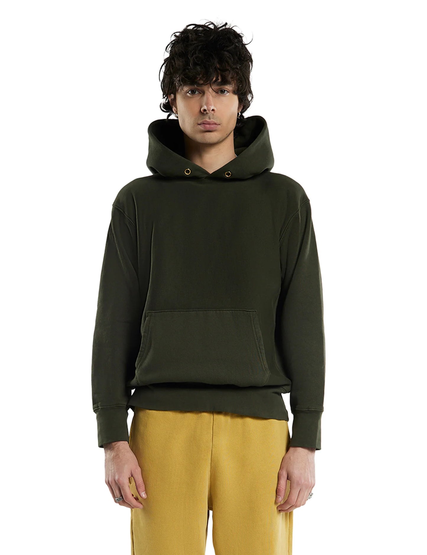 【NEW】LES TIEN_CROP HOODIE_PIGMENT DYE_CF-1001-PD