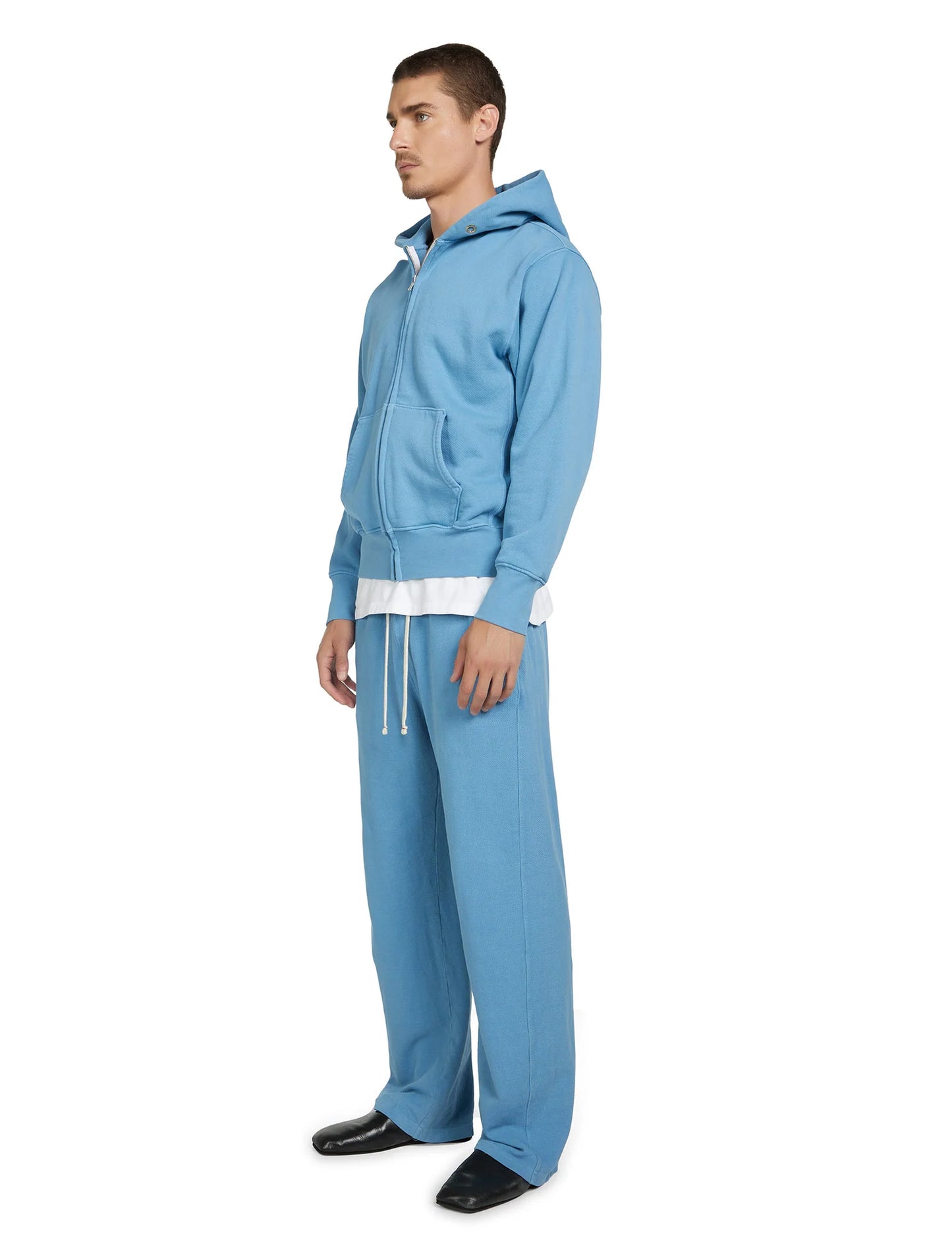 【NEW COLOR】LES TIEN_CROPPED ZIP HOODIE_CF-1011(GLACIER)