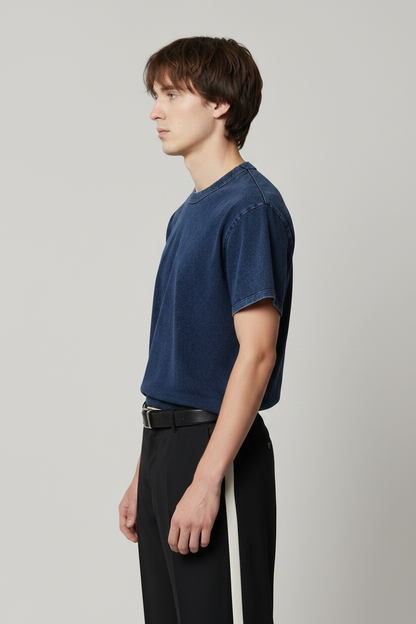 【NEW】LES TIEN_BINDED NECK RELAXED TEE_IJ-2088J