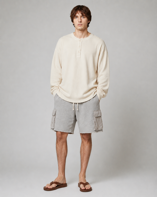 【NEW】LES TIEN_サーマルBASEBALL HEM HENLEY L/S_TH-2105