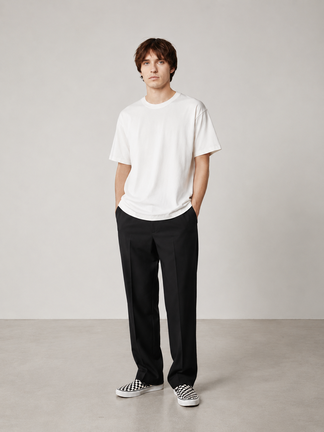【NEW】LES TIEN_BINDED NECK OVERSIZED TEE_HV-2092