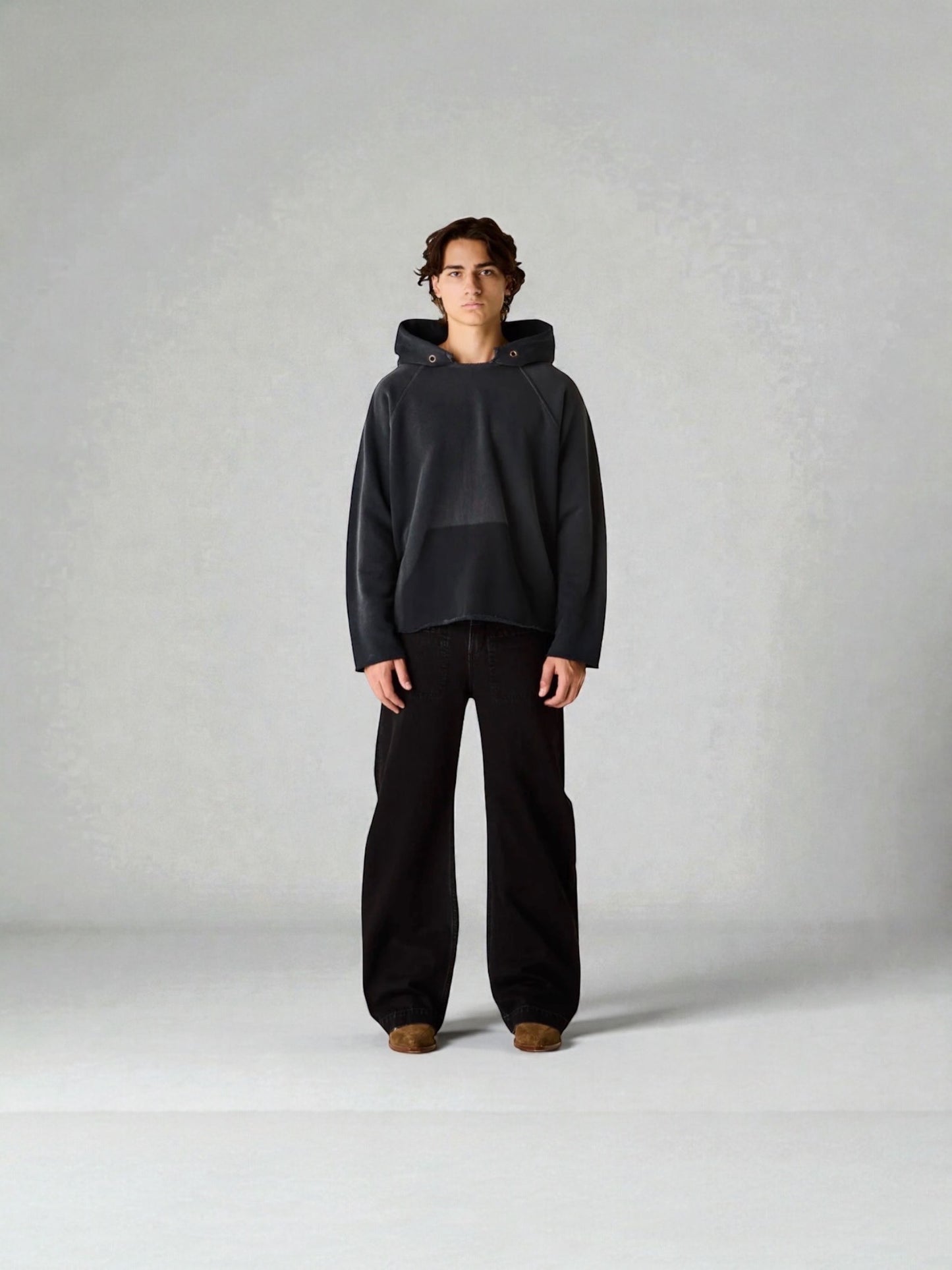 【残りわずか】LES TIEN_RAW RAGLAN HOODIE_CF-1135-PS