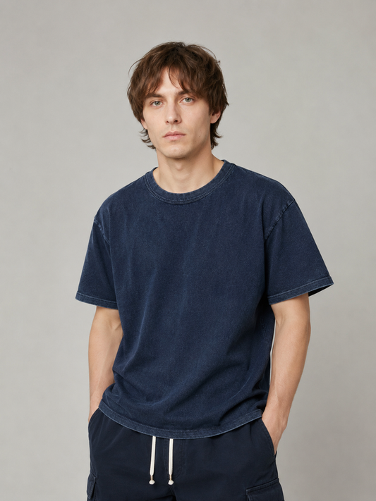 【NEW】LES TIEN_BINDED NECK RELAXED TEE_IJ-2088J