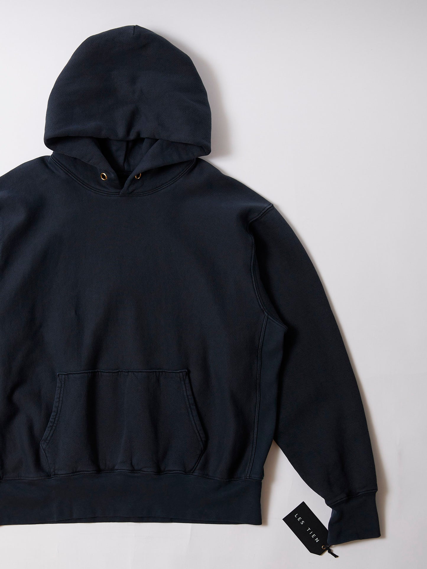 【NEW COLOR】LES TIEN_CROPPED HOODIE_CF-1001 (FADED BLACK)