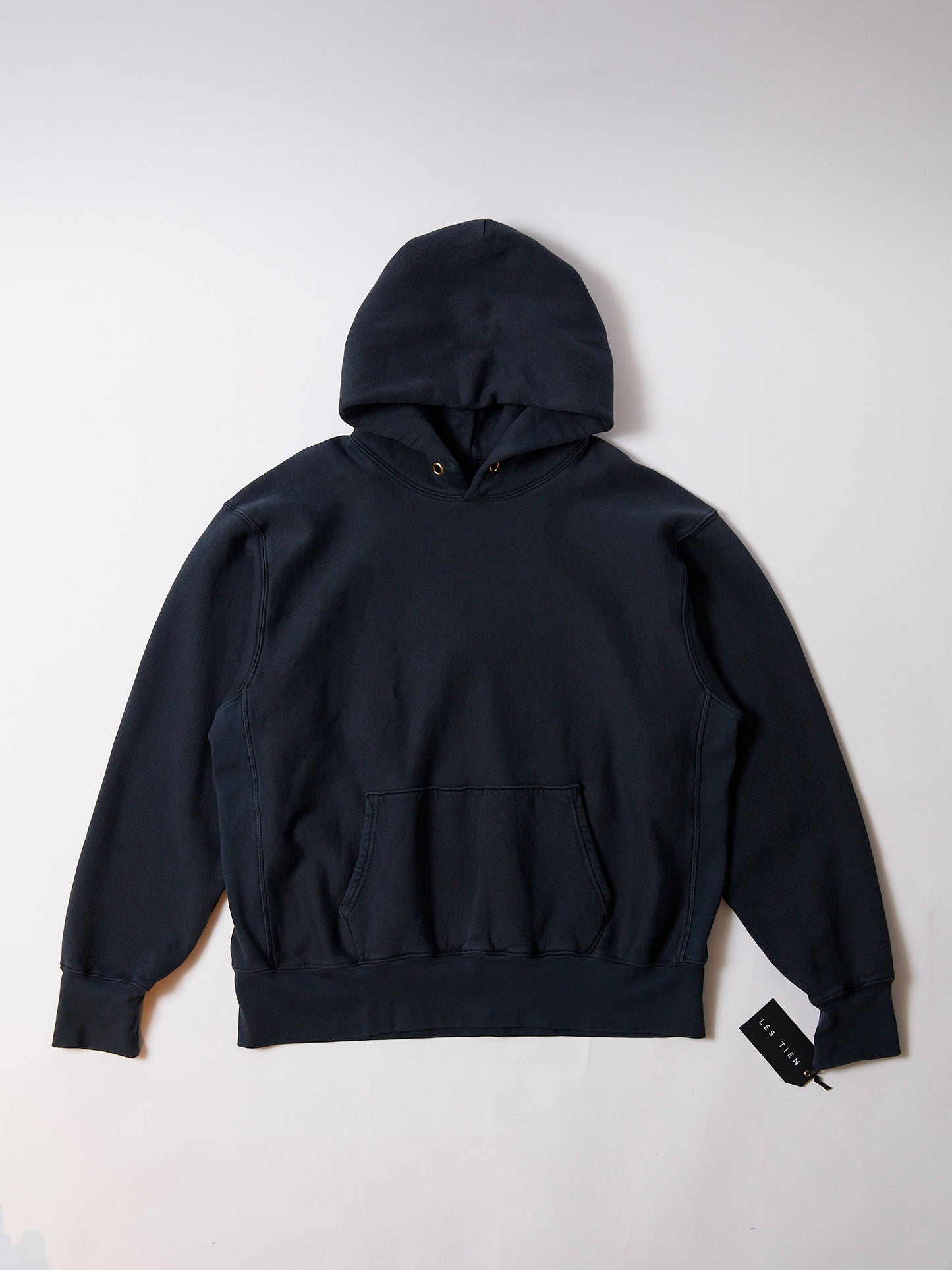 【NEW COLOR】LES TIEN_CROPPED HOODIE_CF-1001 (FADED BLACK)