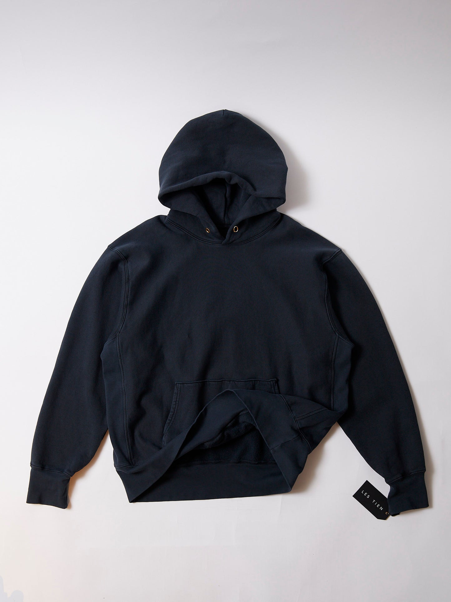 【NEW COLOR】LES TIEN_CROPPED HOODIE_CF-1001 (FADED BLACK)