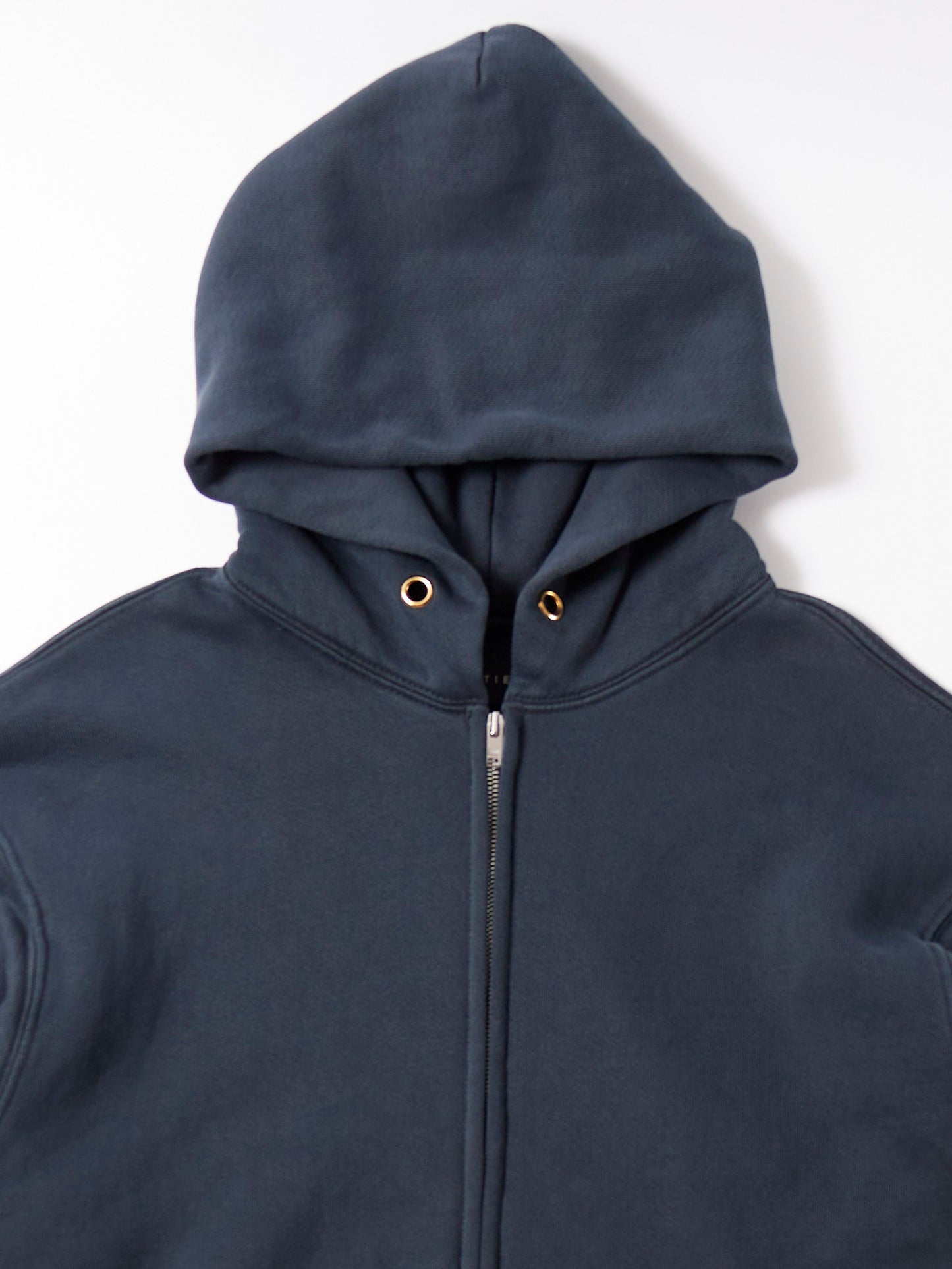 【NEW COLOR】LES TIEN_CROPPED ZIP HOODIE_CF-1011 (FADED BLACK)