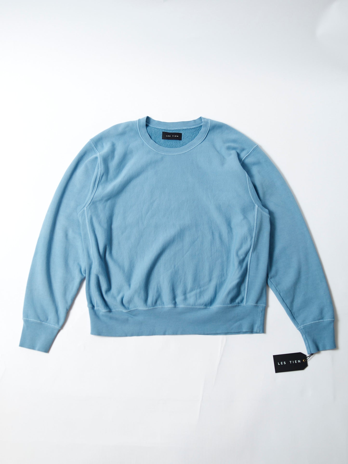 【NEW COLOR】LES TIEN_CROP CREW_CF-1003 (GLACIER)