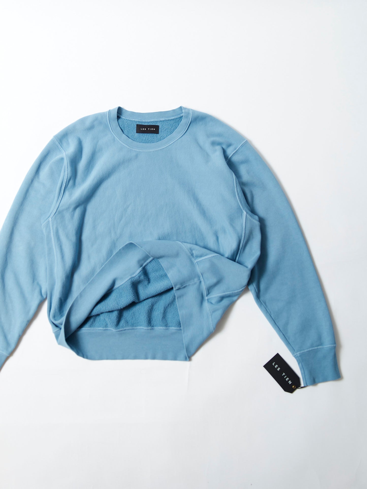【NEW COLOR】LES TIEN_CROP CREW_CF-1003 (GLACIER)