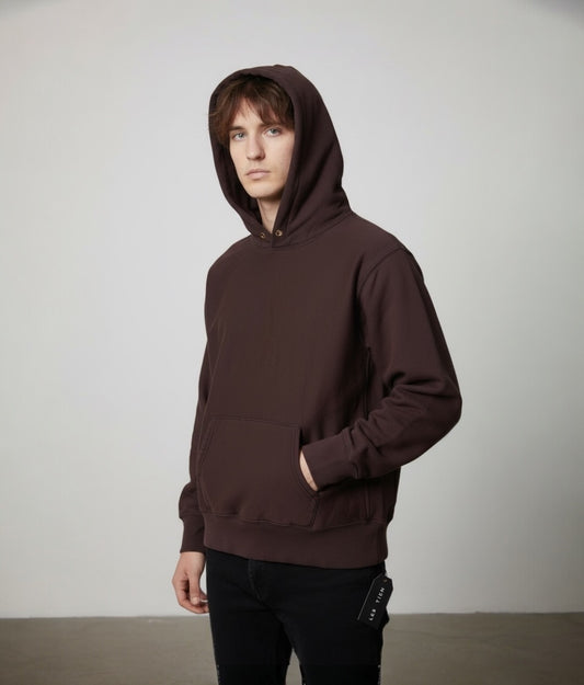 【NEW】LES TIEN_CROPPPED HOODIE_CF-1001-PD (ブラウンフィグ)