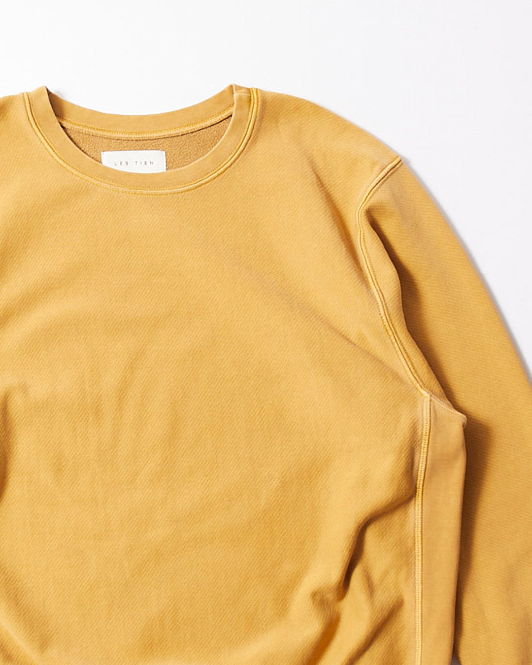 【NEW】LES TIEN_CROP CREW_PIGMENT DYE_CF-1003-PD